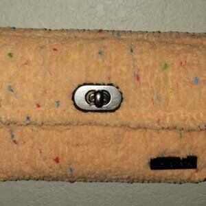 Handmade Orange Confetti small purse